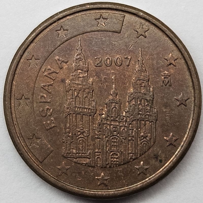 西班牙 1歐分硬幣 年份隨機