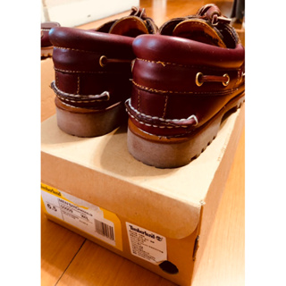 出售 Timberland 男款勃根紅經典三孔帆船鞋 [尺寸]：6.5