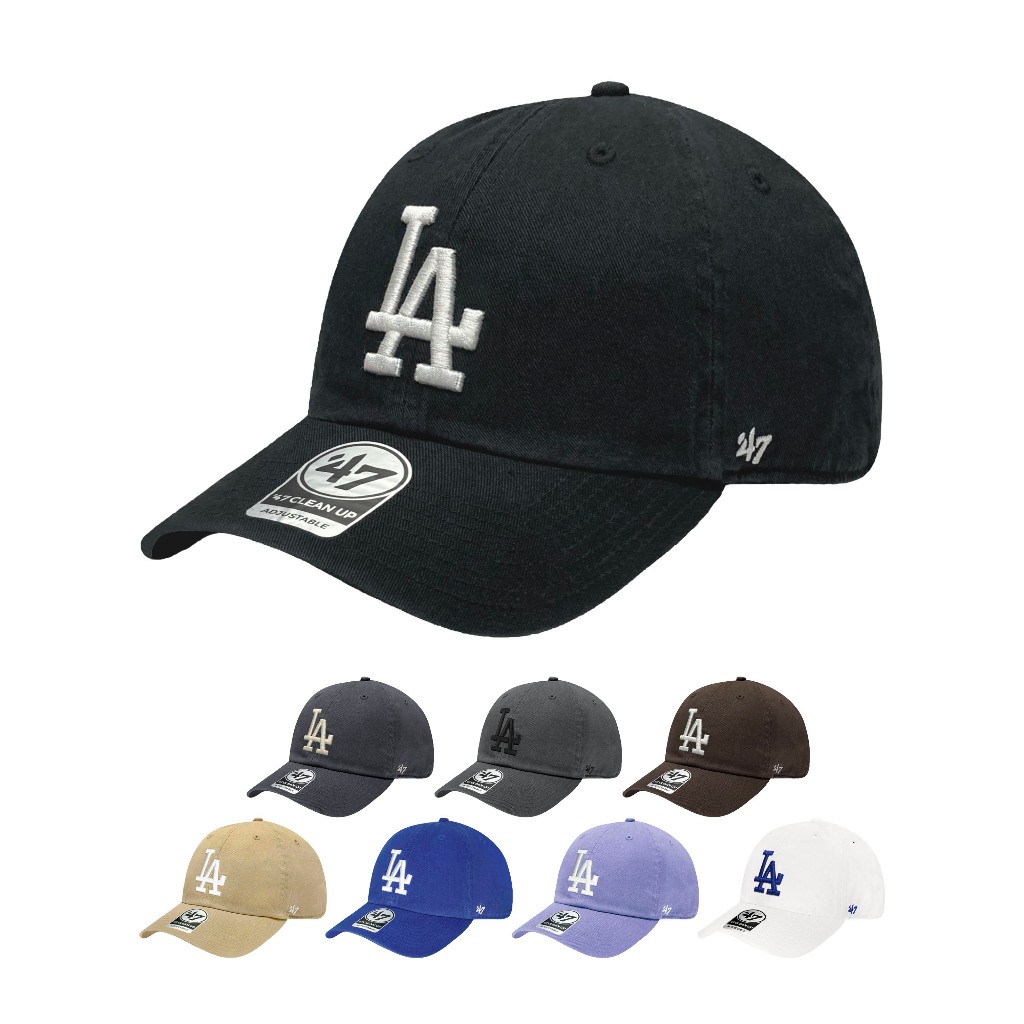 47 Brand MLB 洛杉磯 道奇 LA 大標 多色 刺繡 老帽 棒球帽 鴨舌帽 軟布老帽【TCC】