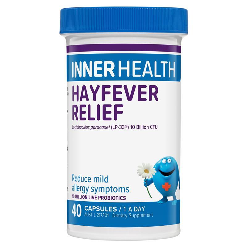 預購】Inner Health Hayfever Relief 40 Capsules 花粉過敏鼻炎益生菌