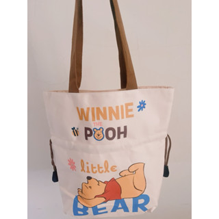 7-11 2024年開運金喜福袋 Winnie The Pooh 小熊維尼兩用伸縮束口包 揹包 手提包 肩揹包 包包
