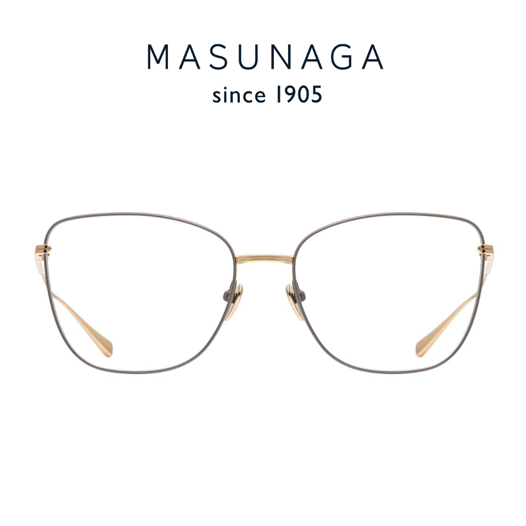 MASUNAGA 增永眼鏡 AURORA #14 (灰/金) 鏡框 【原作眼鏡】