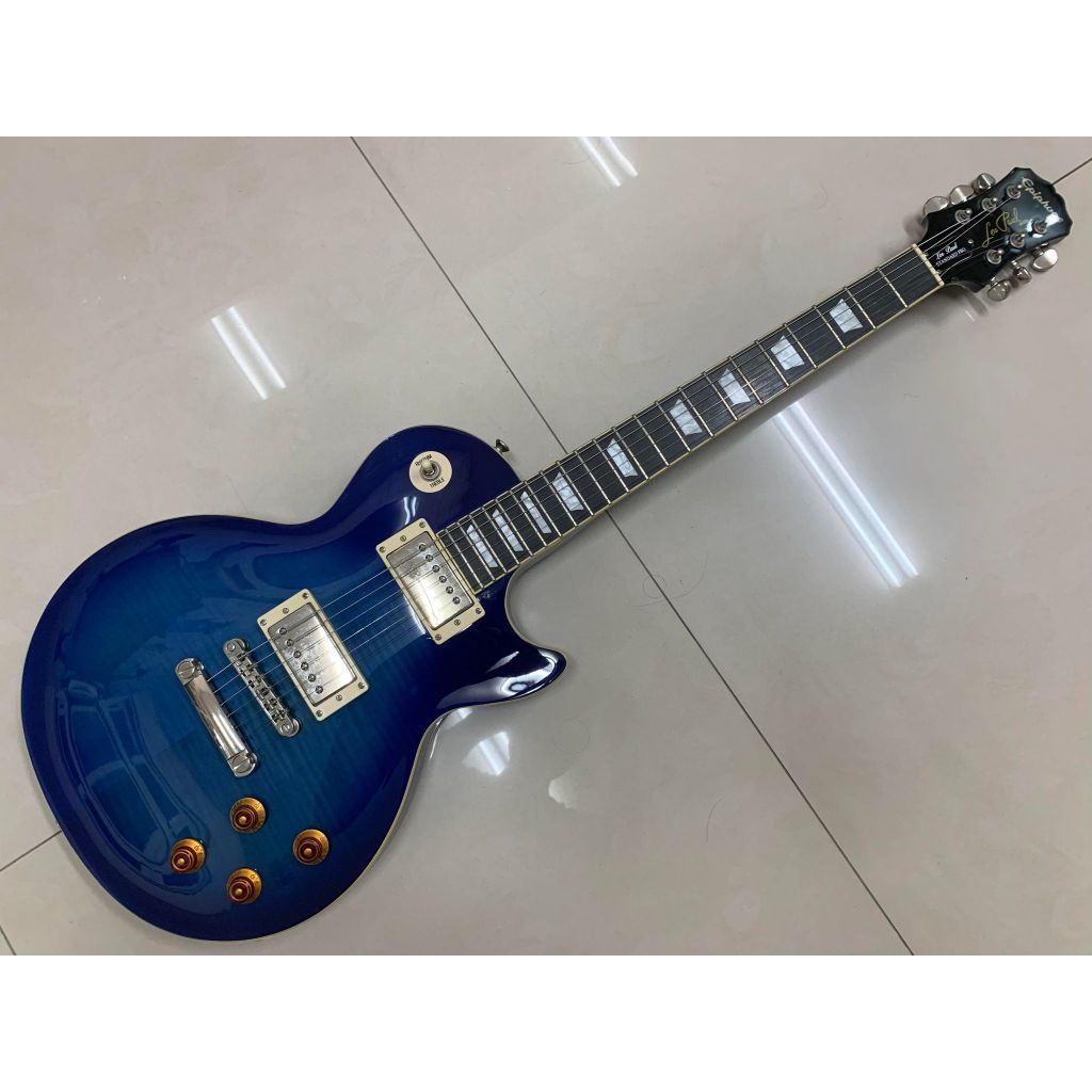 請先溝通再下單（金和勝）刷卡分12期0利率 Epiphone 藍漸層 Les Paul Standard Pro 電吉他