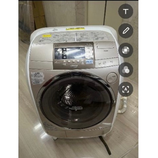 日本原裝～二手中古日立11公斤變頻滾筒洗脫烘洗衣機，型號SF-BD2300T，保固3個月 售價11800