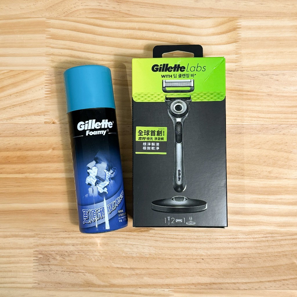 Gillette Labs 吉列極光刀 男士手動剃鬚刀+刮鬍泡