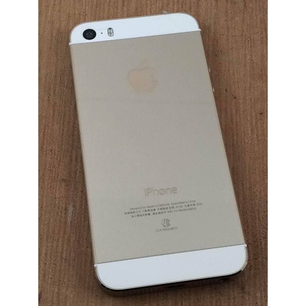 故障機 Apple 蘋果 iPhone iPhone 5s 型號A1530 金色 容量不知 零件機