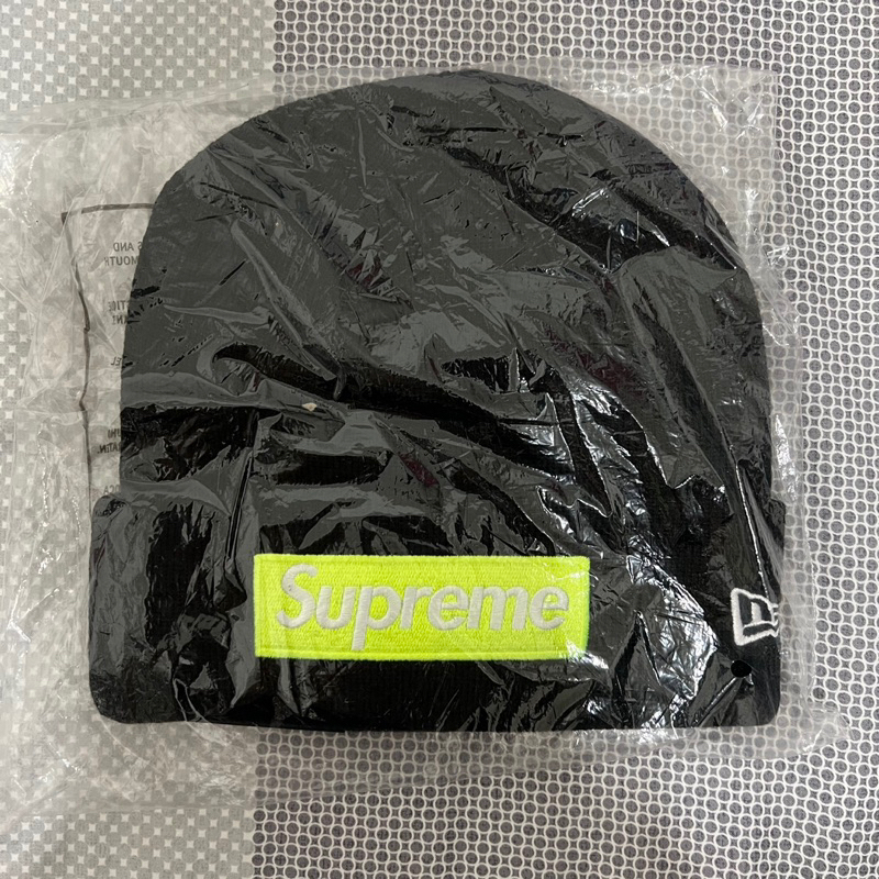 Supreme New Era Box Logo Beanie(FW17) 黑色 毛帽