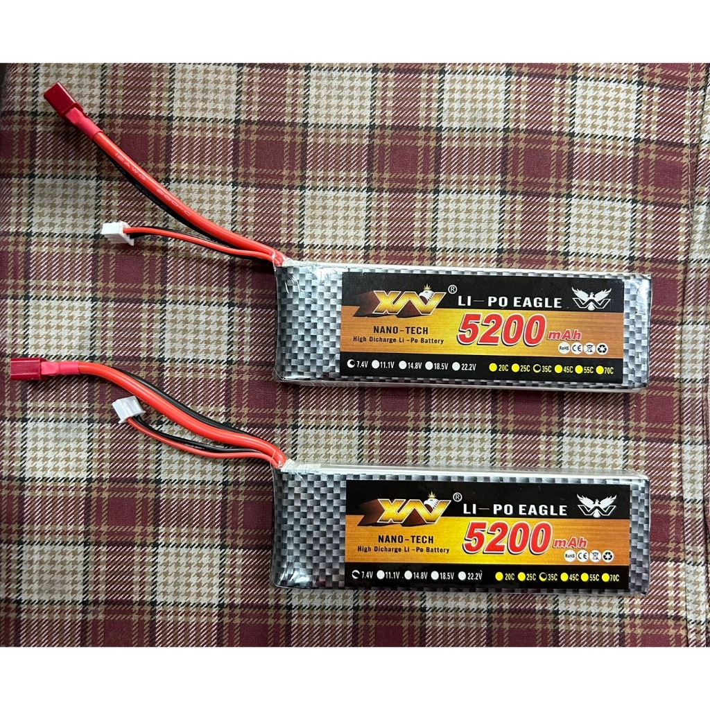 &lt;高雄3C&gt; 鷹王正品7.4V/11.1V 5200mah 35C車船多軸航拍航模鋰電池