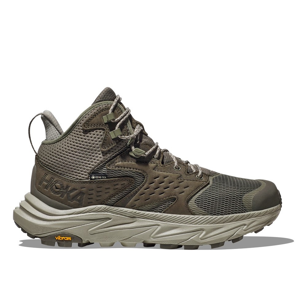 [阿爾卑斯戶外 三峽] HOKA Anacapa 2 MID GTX 男防水登山鞋 石板灰/灰綠 1141633SBRL