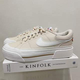 S.G NIKE W COURT LEGACY LIFT 女鞋 DM7590-200 奶茶 奶油勾 厚底 拼接 奶油底