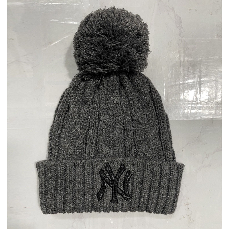 《星空元素》［現貨] ✨MLB韓國毛線帽 冬季毛球針織毛帽