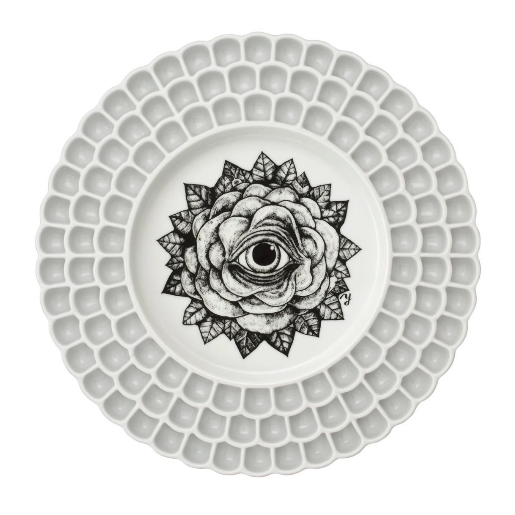 樋口裕子 yukihiguchi 日本 holbein 好賓 水彩盤 調色盤 瓷器 108格 眼花 美術用品