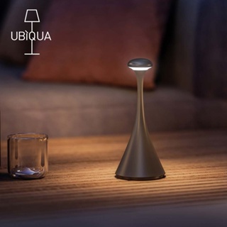 【義大利UBIQUA】Pinup 摩登曲線風USB充電式檯燈(小款)-多色可選