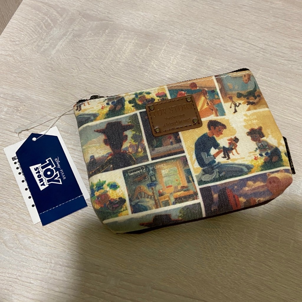 [yw115] 二手小物 - 正版迪士尼愛麗絲 皮克斯玩具總動員 復古風美式風 衛生紙小包 橘子毛絨小包 收納袋零錢包