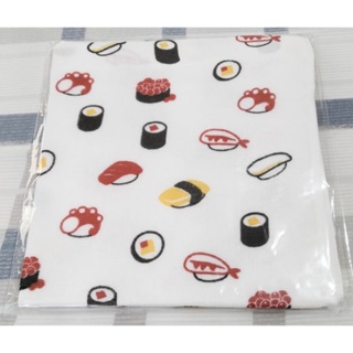 日本桃雪 紗布方巾 壽司生魚片 34×34cm 日本製 純棉 全新★3條一起購買另有優惠