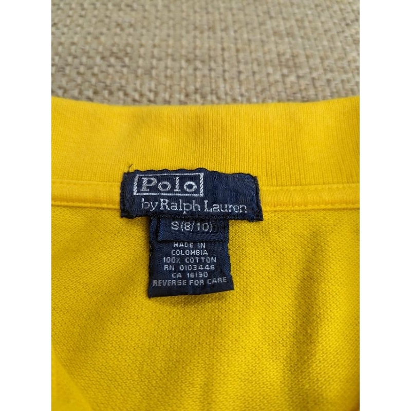 Polo Ralph Lauren 亮黃色短袖Polo衫 小朋友Polo衫