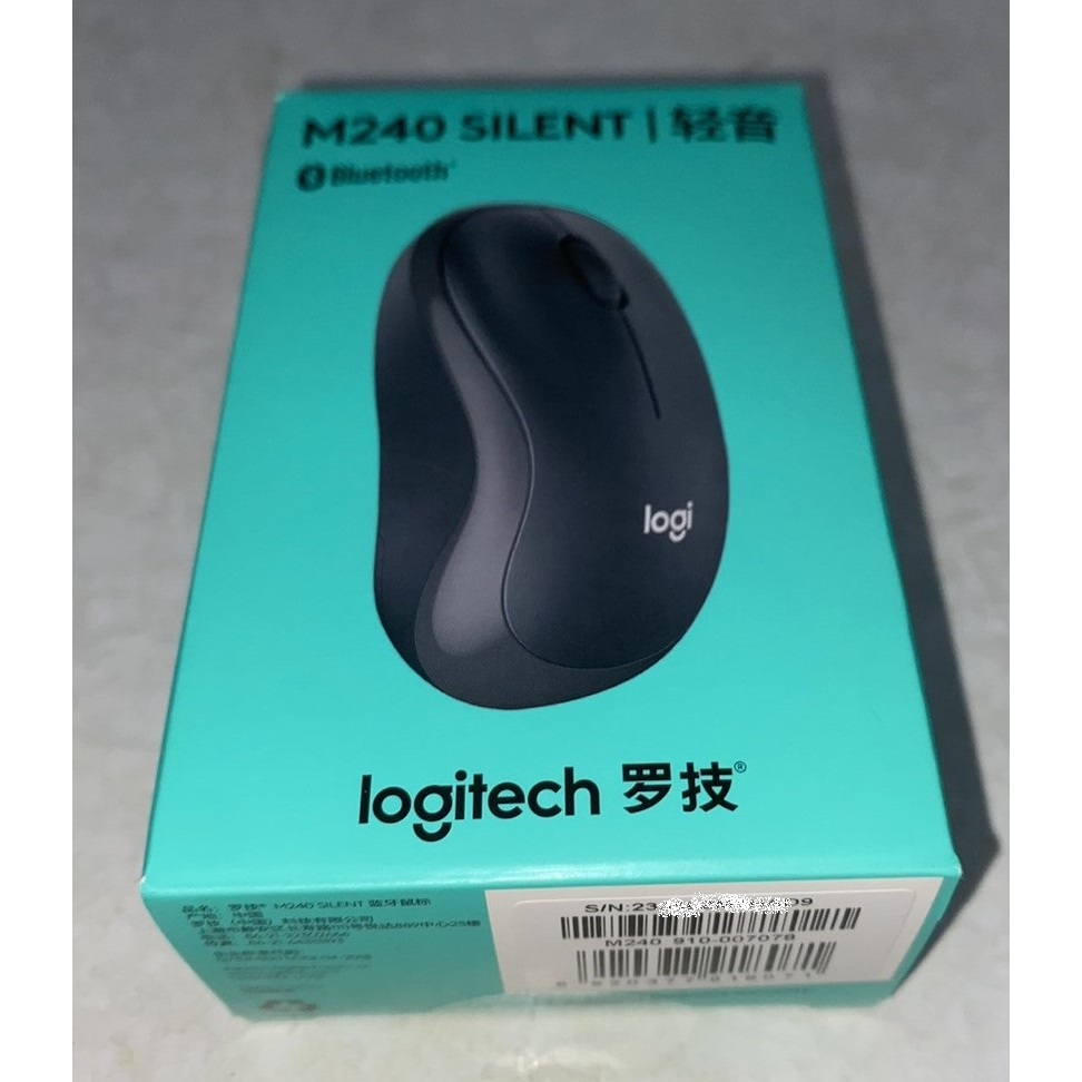 全新 Logitech 羅技 M240 SILENT 無線靜音藍牙滑鼠,黑色