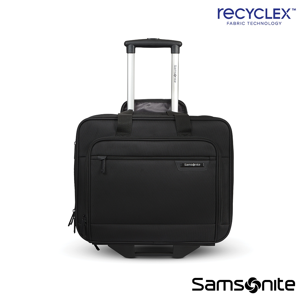 Samsonite新秀麗 行李箱/登機箱 CLASSIC 2 15.6吋 多功能商務布面軟殼(黑)