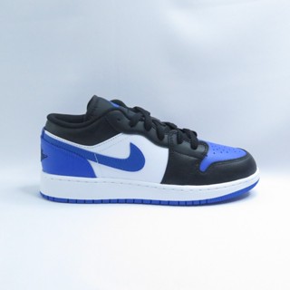 NIKE 553560140 Air Jordan 1 Low 大童休閒鞋 女鞋 白黑寶藍【iSport愛運動】