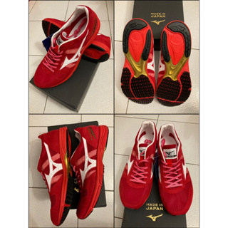 MIZUNO WAVE EMPEROR JAPAN 4 皇速 紅色 慢跑鞋 馬拉松 日本製