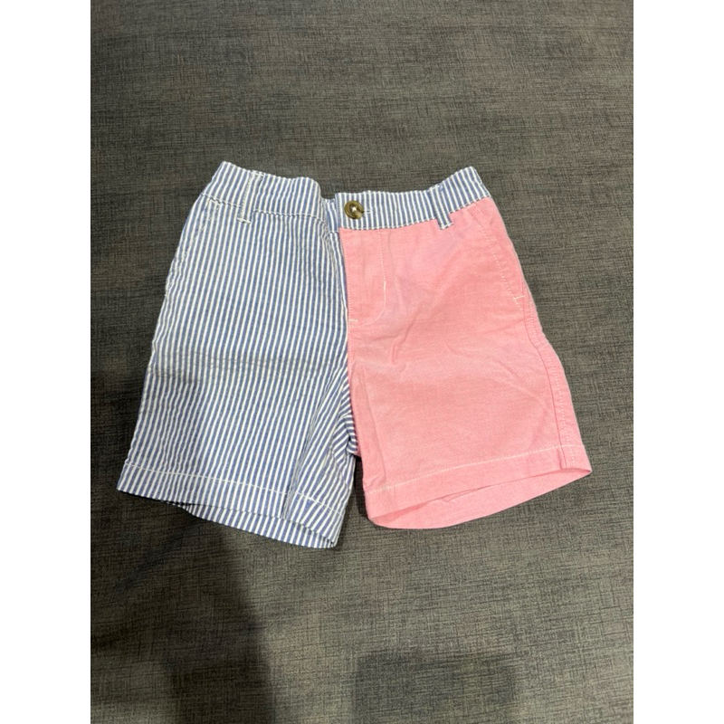 （極新）polo ralph lauren 直條紋拼接短褲 西裝褲 嬰幼兒童裝 18個月 只穿過一次 台灣正櫃購入
