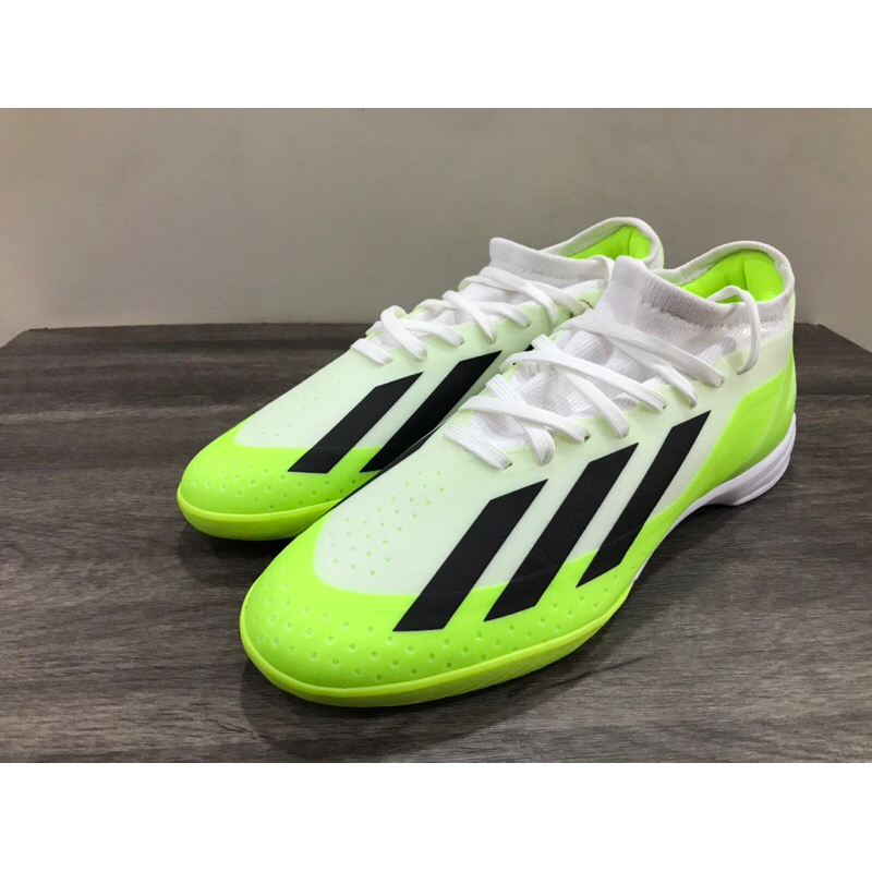 ADIDAS X CRAZYFAST MESSI.3 男足球鞋 成人足球鞋 室內足球鞋 平底 ID9340 螢光綠