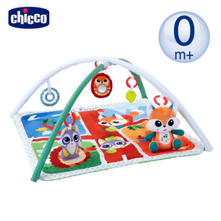 Chicco 魔法森林動物遊戲健力架 / 抓握玩具 玩偶 軟墊