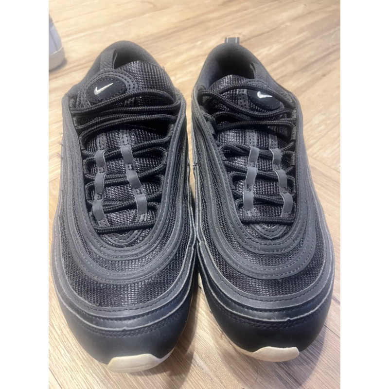 二手正品Nike air max 97 黑色白勾配色25cm