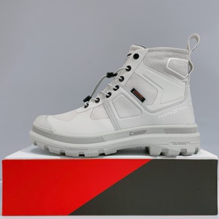 PALLADIUM PAMPA X TECH 男女款 灰色 米其林聯名 防水 耐磨 雨鞋 休閒靴 74067-056