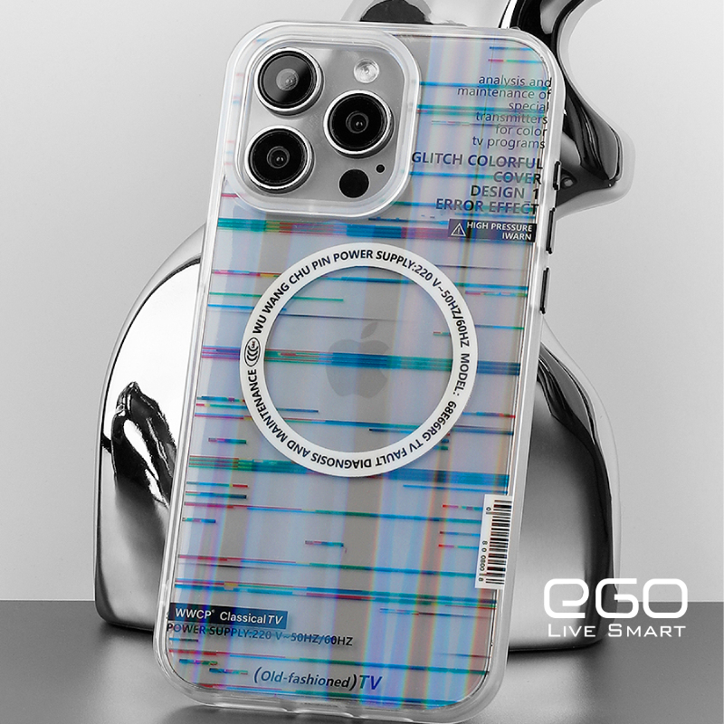 【Koios】iPhone｜故障風特效磁吸手機殼 15 14 13 Pro Max 手機殼 保護殼 磁吸 透明殼