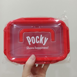 ［全新未拆］Pocky 雙層手提野餐盒 保鮮盒 便當盒（取出上蓋可微波加熱）