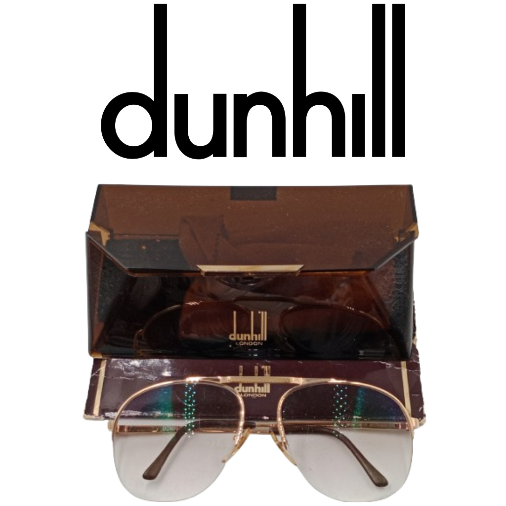 【皮老闆】二手真品 Dunhill VINTAGE 金屬 眼鏡 鏡框 (116)