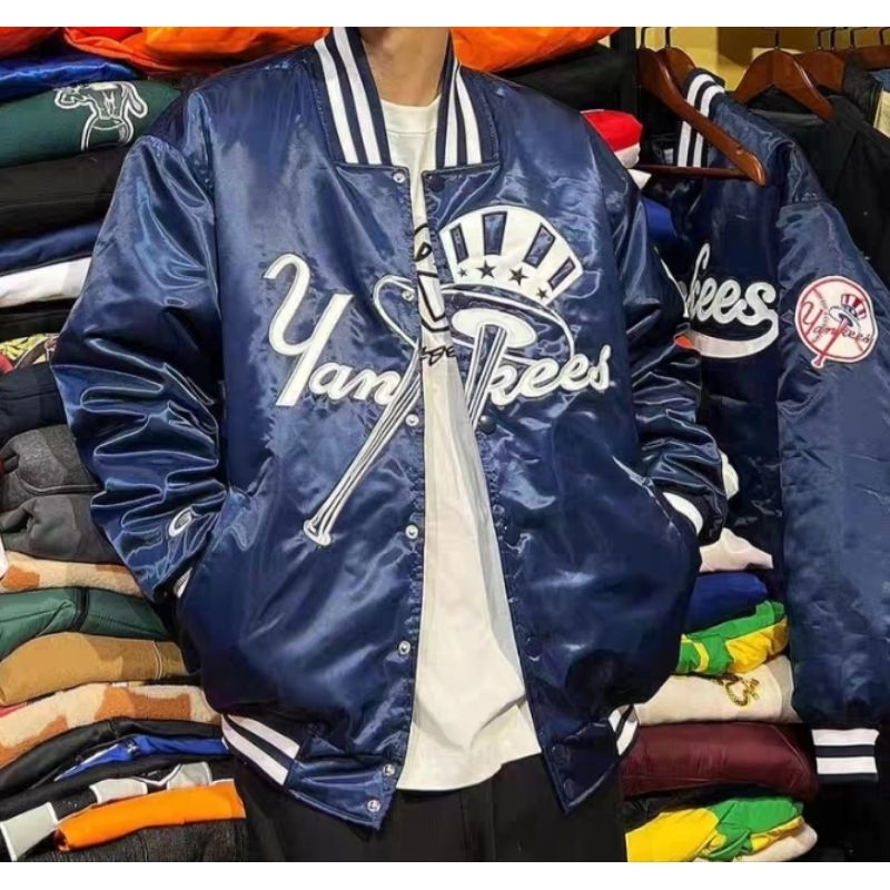 Yankees NY 洋基隊 棒球外套 OVERSIZES 夾克 嘻哈 饒舌 尺寸M~XXL