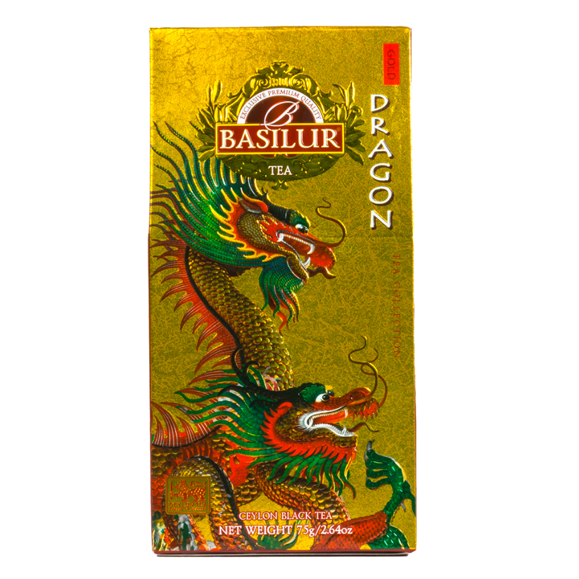 【BASILUR】72372 Dragon Collection 錫蘭紅茶(金龍) _75G｜品牌旗艦店