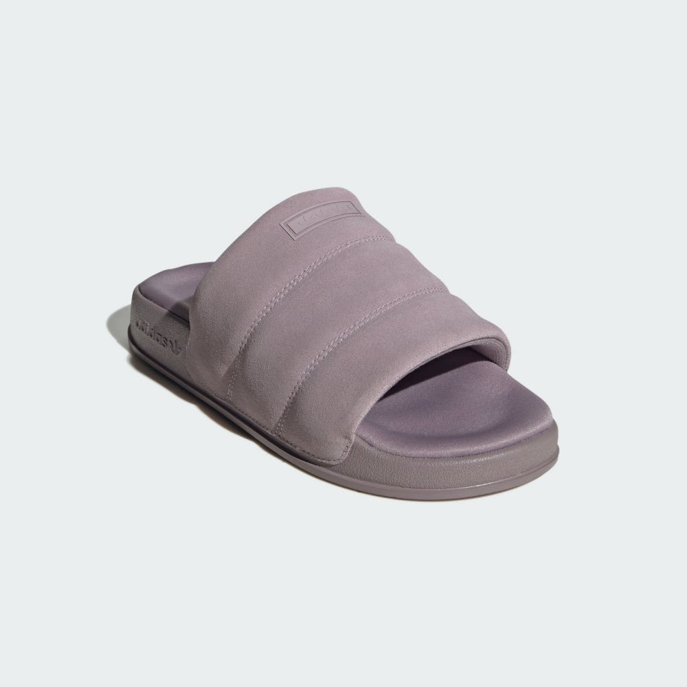 ADIDAS《實體店》Originals 拖鞋 Adilette 女鞋 絨面 柔軟 居家 軟底 紫色IF3572