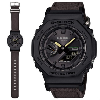 【G-SHOCK】GA-B2100CT-1A5 農家橡樹系列/尼龍錶帶/太陽能x藍牙連線/45mm/咖啡棕/公司貨