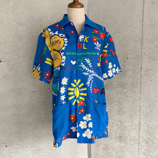 平常小姐┋2手┋Adidas x PHARRELL WILLIAMS 菲董 夏威夷襯衫 s