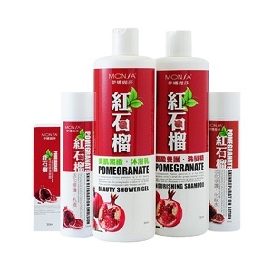 【nature_market】夢娜麗莎 紅石榴護膚組(1組5入)(養護洗髮精/緊緻沐浴乳/修護化妝水/修護乳液/修護菁露