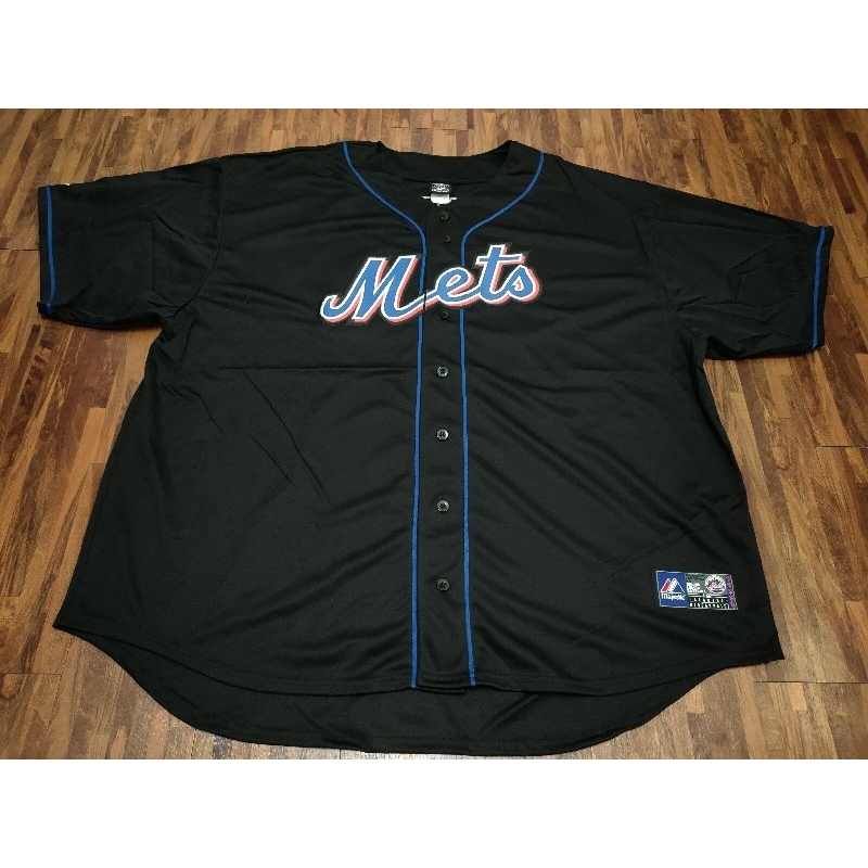 紐約 大都會 Mets 短袖 棒球衫 球衣 嘻哈 饒舌 大尺碼: 3XL/4XL/5XL