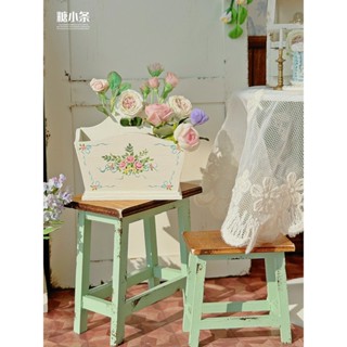 【預購】6分 迷你復古三窗餐具櫃.九宮格收納櫃.花園板凳 Blythe小布BJD娃用 娃娃屋傢俱場景擺設 袖珍傢俱