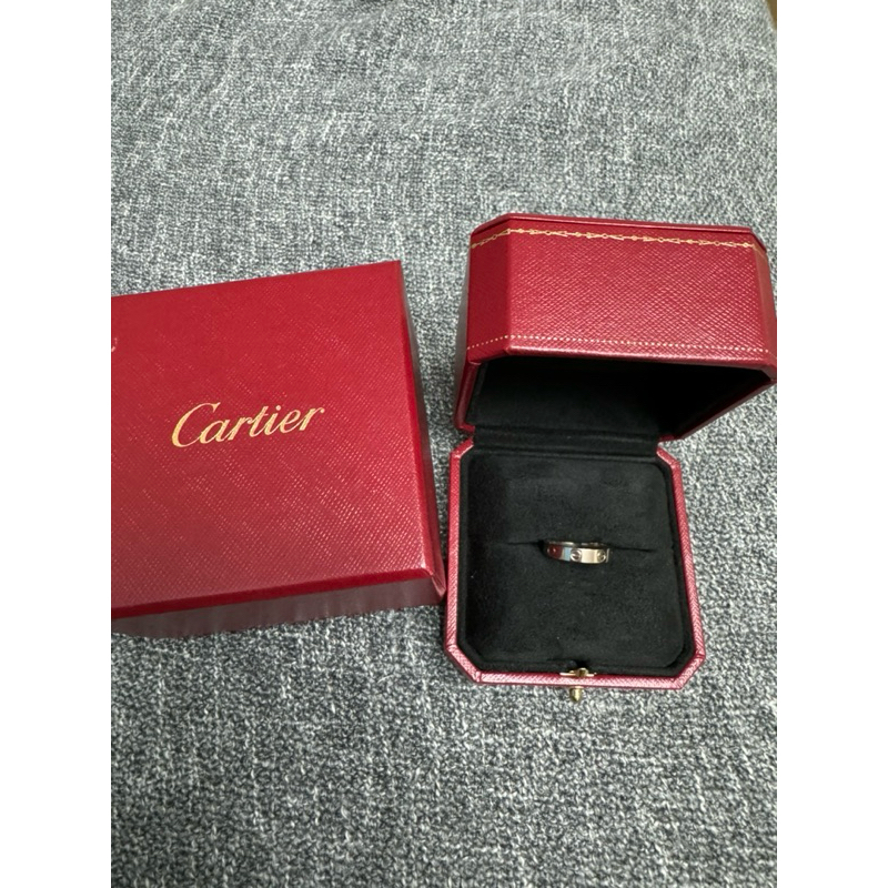 Cartier 卡地亞白金Love戒指