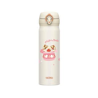 【THERMOS 膳魔師】奇奇蒂蒂櫻花篇不鏽鋼超輕量彈蓋真空保溫杯500ml(JNL-502CAD-CBPW)