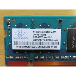 D.筆記型電腦記憶體- NT25T64UH4A0FN-南亞Nanya 256MB DDR-4200 直購價50