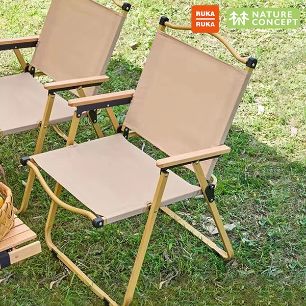 《RUKA-RUKA》Nature Concept 野餐露營櫸木扶手折疊椅克米特椅午休息野營休閒椅