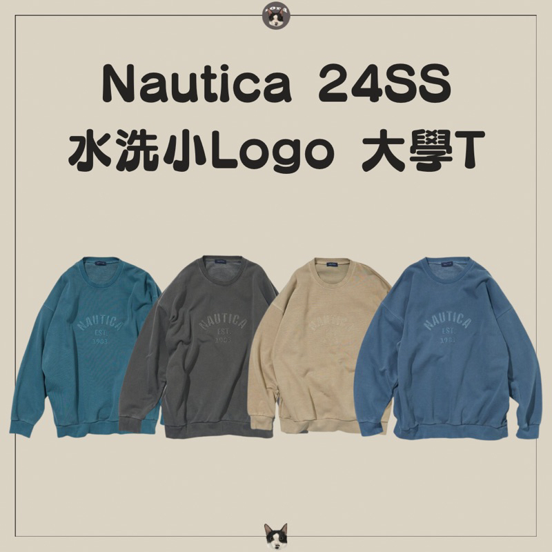 【參拾10rd】日本🇯🇵代購 ｜Nautica 24SS 小Logo 水洗大學T