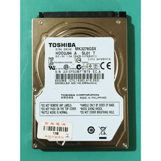 TOSHIBA東芝 2.5吋SATA 320GB(320G) NB筆電硬碟 MK3276GSX [519]