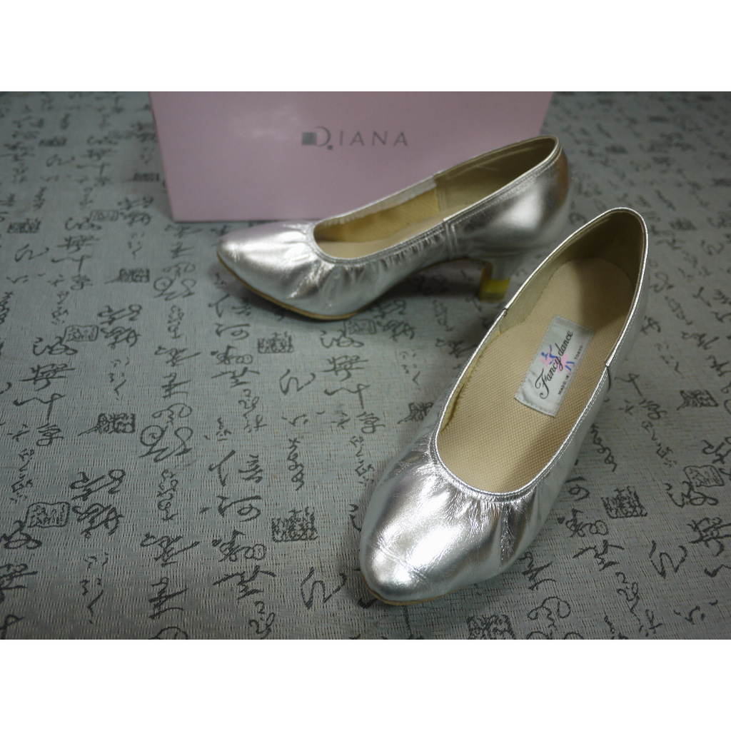 日本製 DIANA 高級真皮粗跟鞋 USA 7 EUR 38 JPN 24 CM