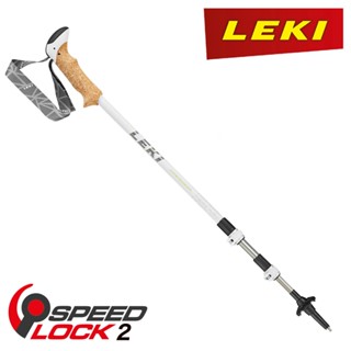 【LEKI】原廠貨 中性 Cressida 泡綿短握把鋁合金雙快扣登山杖 6492119 一對(2支裝出貨)