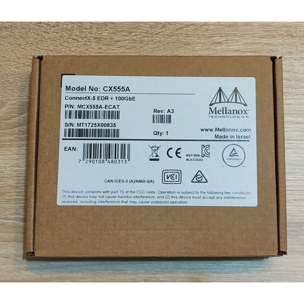 全新未拆封 Mellanox ConnectX-5 MCX555A-ECAT 100G IB單口光纖網卡