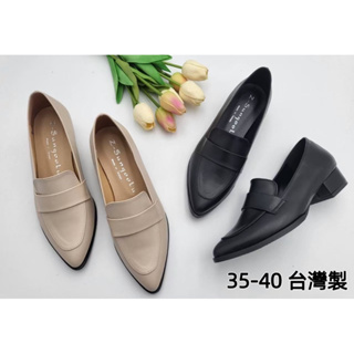 🌹台灣出貨🌹MIT台灣製造 韓版素面職業鞋 尖頭低跟牛津鞋 英倫風小皮鞋 樂福鞋 高跟鞋